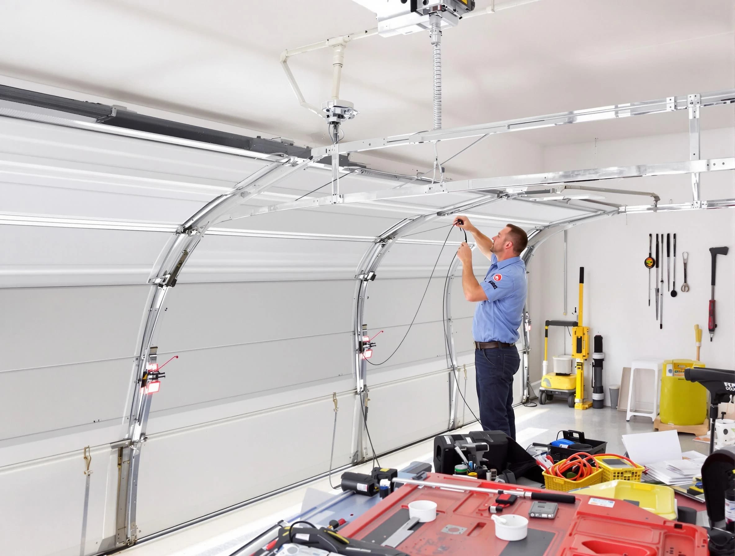 Garage door cable repair service by Syracuse Garage Door Repair in Syracuse