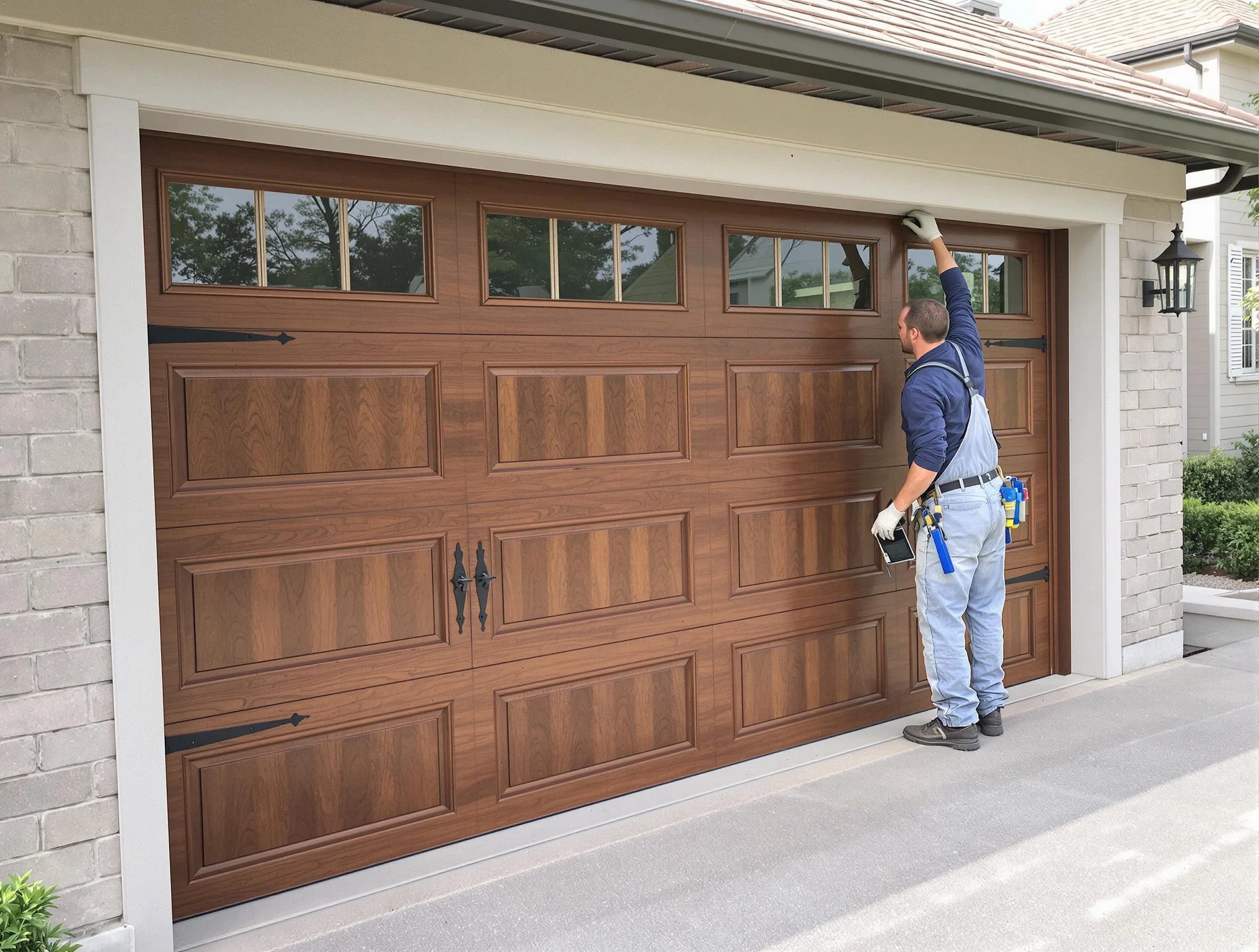 Custom garage door showcase by Syracuse Garage Door Repair in Syracuse
