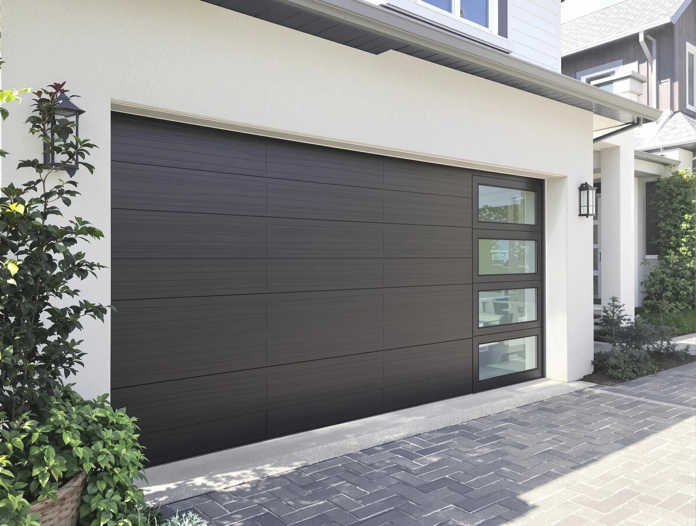 Custom garage door installation by Syracuse Garage Door Repair in Syracuse