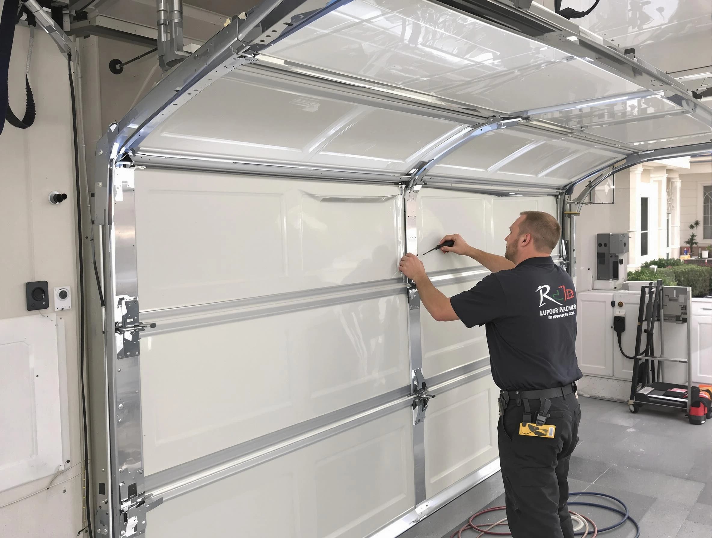 Syracuse Garage Door Repair professional performing panel repair in Syracuse