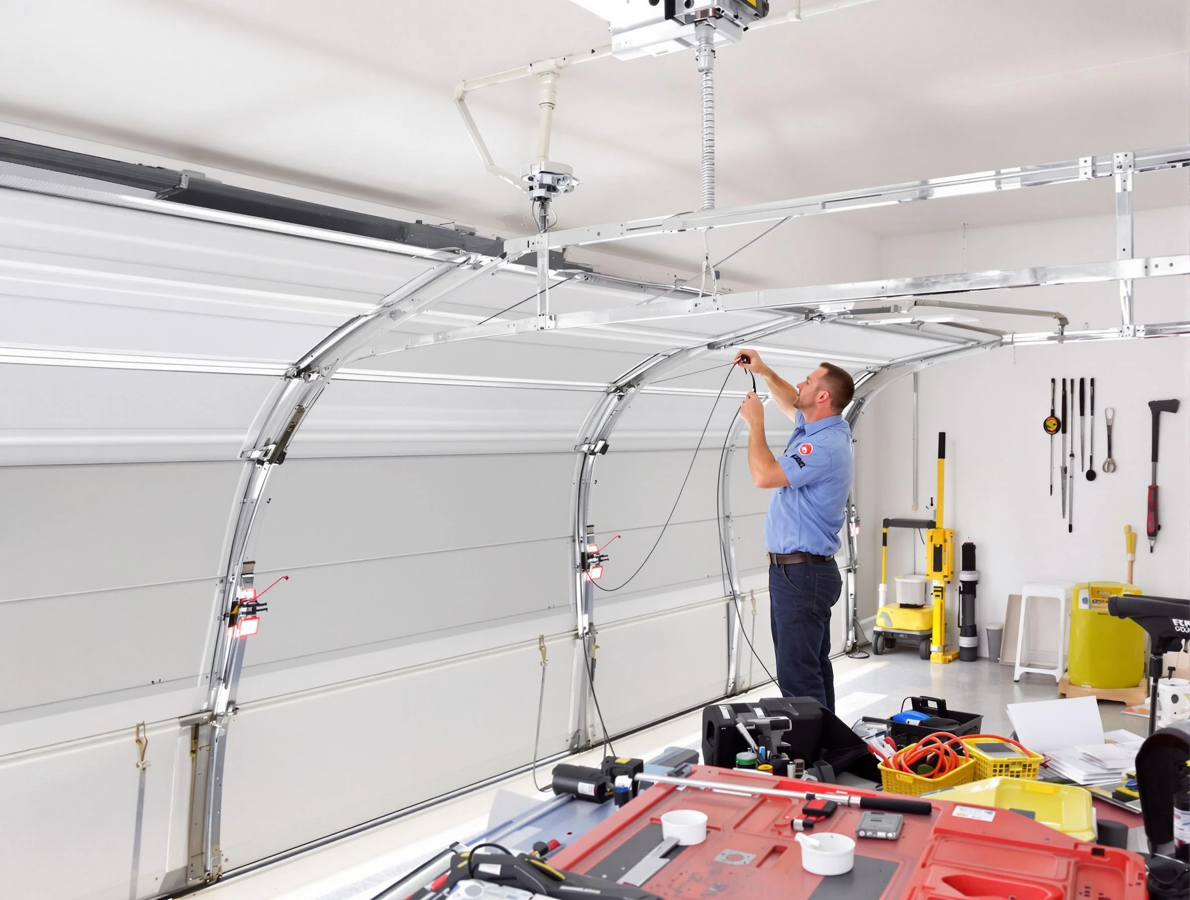 Garage door cable repair service by Syracuse Garage Door Repair in Syracuse