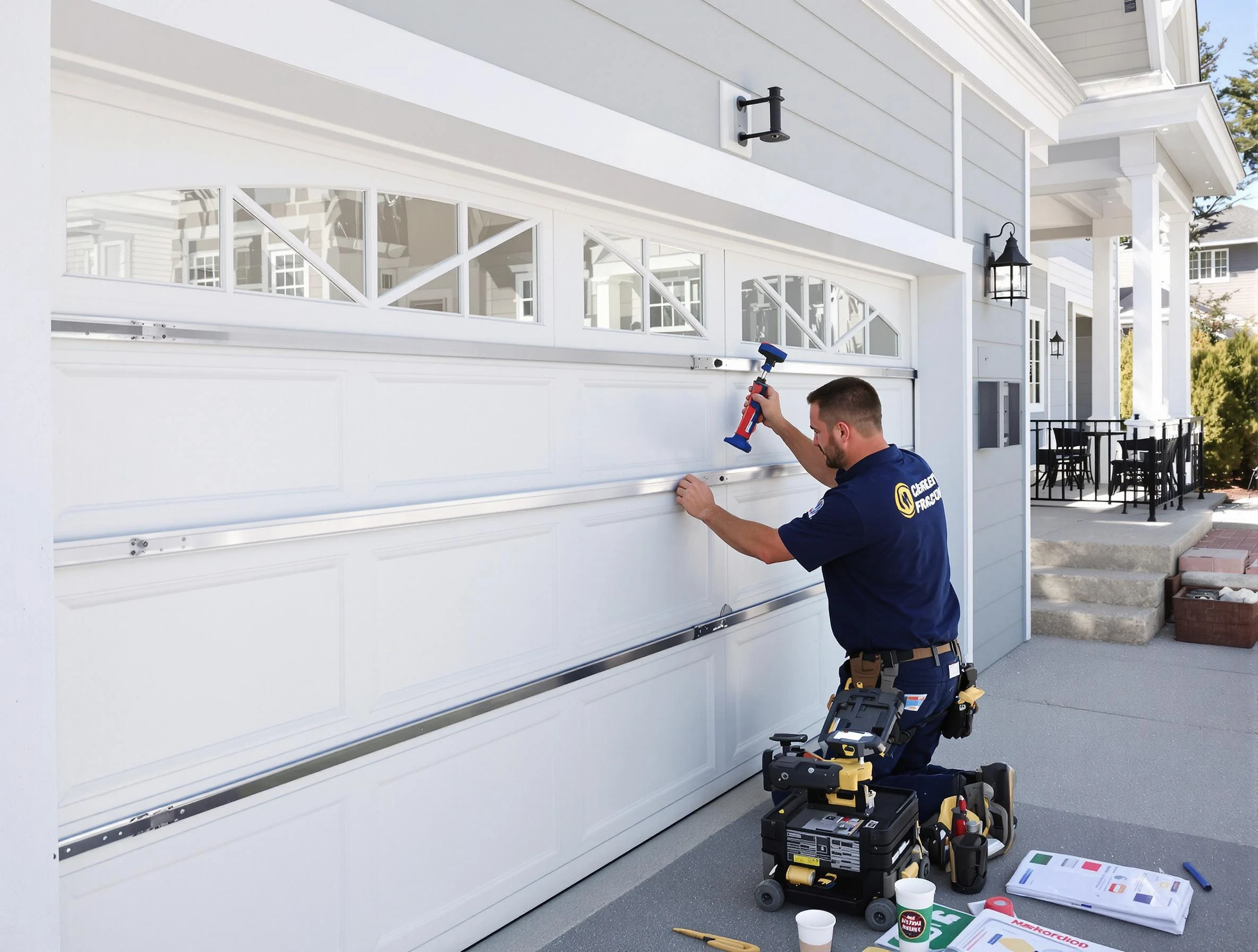 Professional garage door installation by Syracuse Garage Door Repair in Syracuse