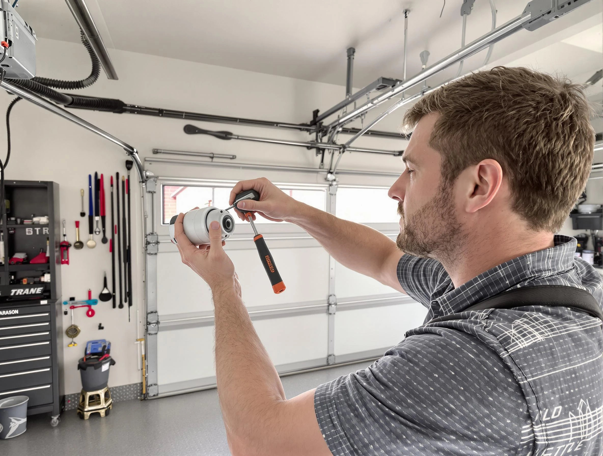 Garage door opener repair service by Syracuse Garage Door Repair in Syracuse